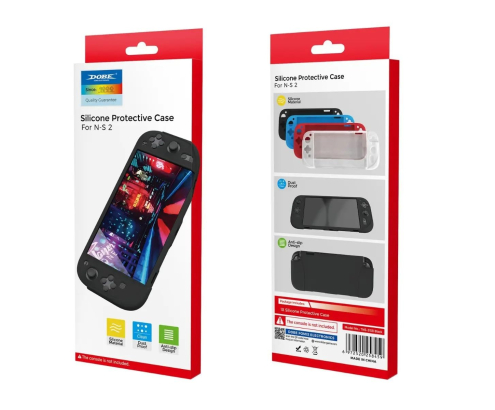 Funda Protectora DOBE Negra de Silicona para Nintendo Switch 2 Antideslizante