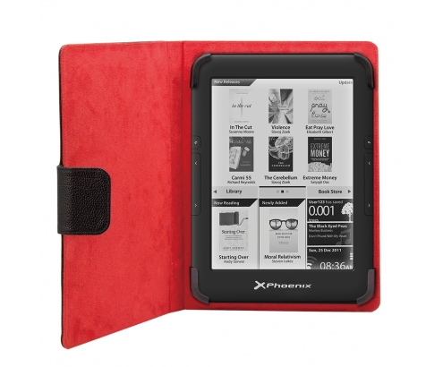 Funda tablet phoenix universal 6p ebook negro PHEBOOKCASE6+