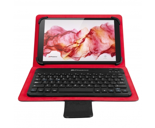 Funda tablet phoenix universal bluetooth 10p negro PHKEYBTCASE9-10+