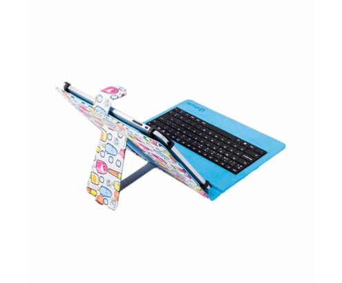 FUNDA TABLET SilverHT Universal Estampada Cool Ice Pop + teclado MicroUSB 9 - 10.1 111934440199