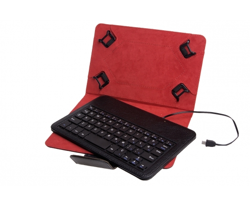 Funda teclado tablet 8p phoenix universal negro PHKEYCASE7-8