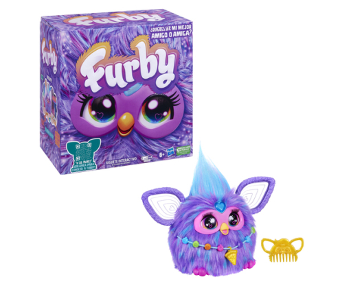 Furby Juguete interactivo de peluche de color lila