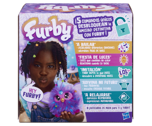 Furby Juguete interactivo de peluche de color lila