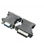 Gembird A-DVI-VGA-BK cable gender changer DVI-A VGA 15-pin Negro, Metálico