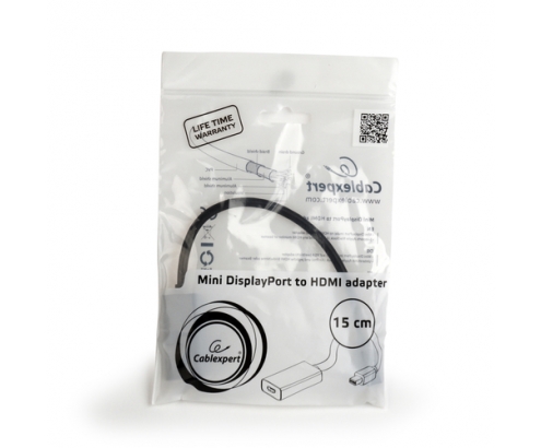 Gembird A-mDPM-HDMIF4K-01 0,15 m Mini DisplayPort HDMI Negro