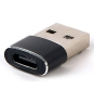 Gembird A-USB2-AMCF-02 cambiador de género para cable USB A USB C Negro