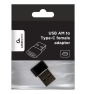 Gembird A-USB2-AMCF-02 cambiador de género para cable USB A USB C Negro