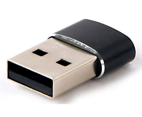 Gembird A-USB2-AMCF-02 cambiador de género para cable USB A USB C Negro