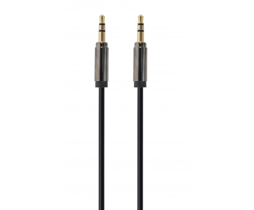 Gembird Cable CCAP-444-0.75M (Mini Jack M - Mini Jack M; 0,75m; black color) cable de audio 3,5mm Negro