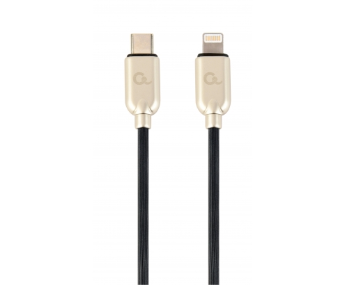 Gembird Cable de conector USB C/Lightning 1 m Negro