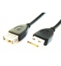 GEMBIRD cable USB A Macho/Hembra 3 m Negro