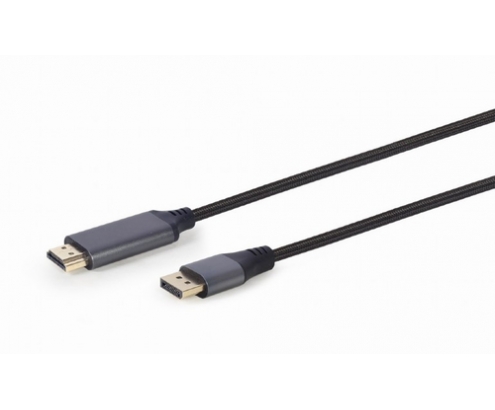 Gembird CC-DP-HDMI-4K-6 adaptador de cable de vÍ­deo 1,8 m DisplayPort HDMI tipo A (Estándar) Negro