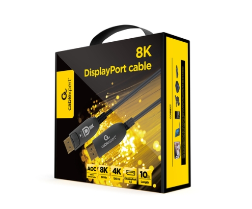 Gembird CC-DP8K-AOC-20M cable DisplayPort Negro