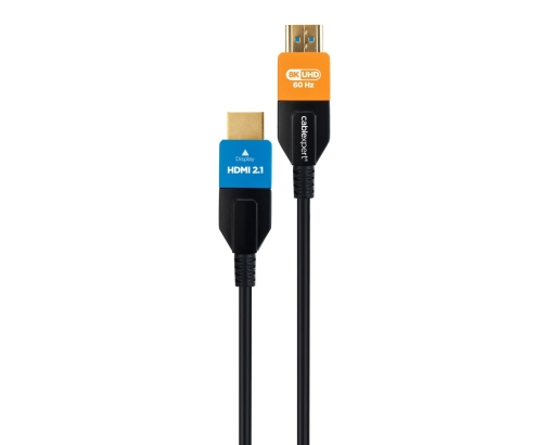 Gembird CC-HDMI8K-AOC-30M cable HDMI HDMI tipo A (Estándar) Negro, Azul, Naranja