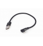Gembird CC-USB2-AMLML-0.2M cable USB 0,2 m USB 2.0 USB A Micro-USB B/Lightning Negro