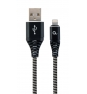 Gembird CC-USB2B-AMCM-1M-BW cable USB USB 2.0 USB A USB C Negro, Blanco