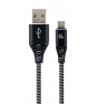Gembird CC-USB2B-AMCM-2M-BW cable USB USB 2.0 USB A USB C Negro, Blanco
