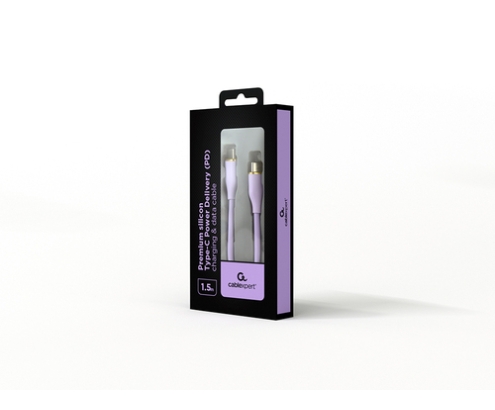 Gembird CC-USB2S-CMCM-1.5M-P cable USB USB 2.0 1,5 m USB C Púrpura