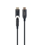 Gembird CCBP-HDMID-AOC-30M cable HDMI HDMI tipo A (Estándar) HDMI tipo D (Micro) Negro