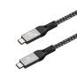 Gembird CCBP-USB4-CMCM240-1.5M cable USB USB4 Gen 3x2 1,5 m USB C Negro, Plata