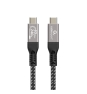 Gembird CCBP-USB4-CMCM240-1.5M cable USB USB4 Gen 3x2 1,5 m USB C Negro, Plata
