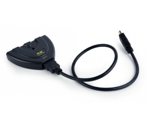 Gembird DSW-HDMI-35 hub de interfaz Negro