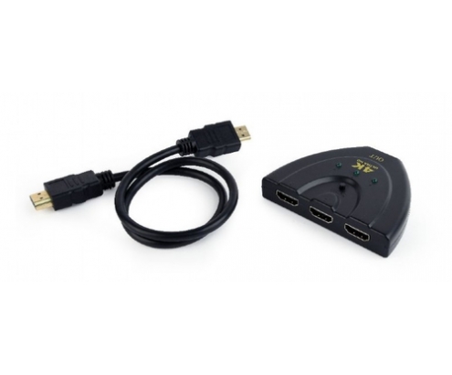 Gembird DSW-HDMI-35 hub de interfaz Negro