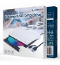 Gembird DVD-USB-031-BW unidad de disco óptico DVD±RW Negro