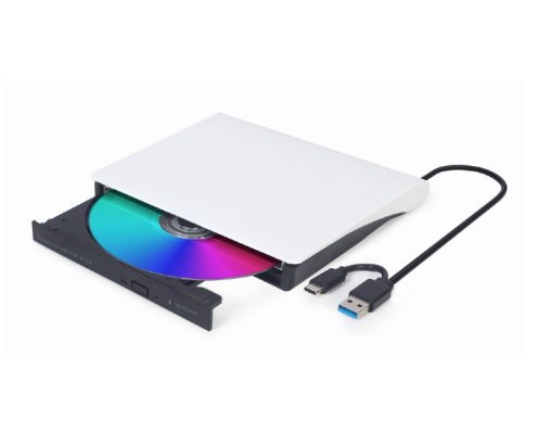 Gembird DVD-USB-031-BW unidad de disco óptico DVD±RW Negro