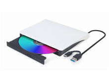 Gembird DVD-USB-031-BW unidad de disco óptico DVD±RW Negro
