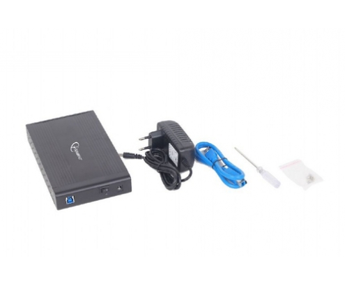 Gembird EE3-U3S-3 caja para disco duro externo Caja de disco duro (HDD) Negro 3.5