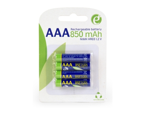 Gembird EG-BA-AAA8R4-01 pila doméstica Batería recargable AAA Níquel-metal hidruro (NiMH)