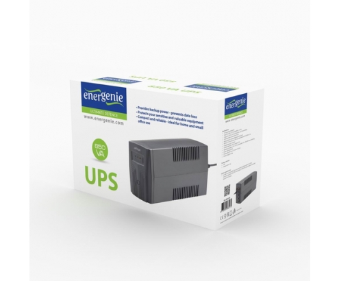 Gembird EG-UPS-B650 sistema de alimentación ininterrumpida (UPS) LÍ­nea interactiva 0,65 kVA 390 W