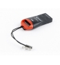 Gembird FD2-MSD-3 lector de tarjeta USB 2.0 Negro, Rojo