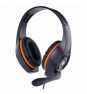 Gembird GHS-05-O auricular y casco Auriculares Alámbrico Diadema Juego Negro, Naranja