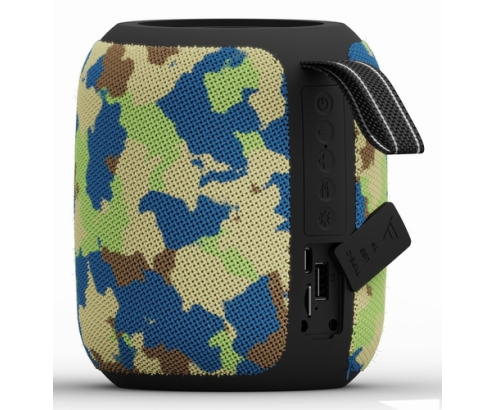 Gembird GMB Audio SPK-BT-LED-05-CM altavoz portátil o de fiesta Altavoz monofónico portátil Camuflaje 8 W