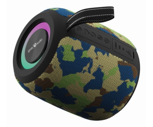 Gembird GMB Audio SPK-BT-LED-05-CM altavoz portátil o de fiesta Altavoz monofónico portátil Camuflaje 8 W