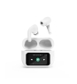Gembird GMB Audio TWS-LCD-ANC-01-W auricular y casco Auriculares Inalámbrico Dentro de oído Llamadas/Música USB Tipo C Bluetooth Blanco