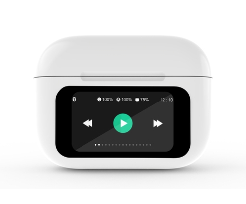 Gembird GMB Audio TWS-LCD-ANC-01-W auricular y casco Auriculares Inalámbrico Dentro de oído Llamadas/Música USB Tipo C Bluetooth Blanco