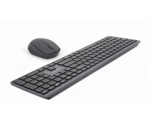 Gembird KBS-ECLIPSE-M500-ES teclado Ratón incluido USB + Bluetooth QWERTY Inglés Negro