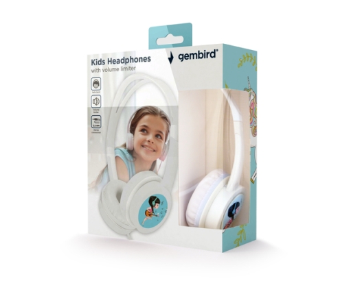 Gembird MHP-JR-W auricular y casco Auriculares Alámbrico Diadema Música Blanco