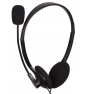 Gembird MHS-123 auricular y casco Auriculares Alámbrico Diadema Llamadas/Música Negro