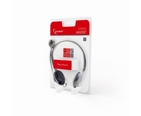Gembird MHS-123 auricular y casco Auriculares Alámbrico Diadema Llamadas/Música Negro