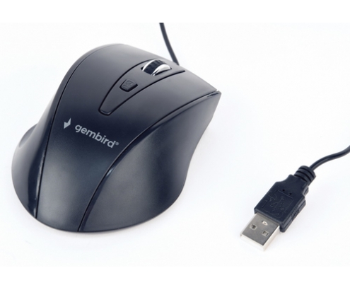 Gembird MUS-4B-02 ratón mano derecha USB Í“ptico 1200 DPI