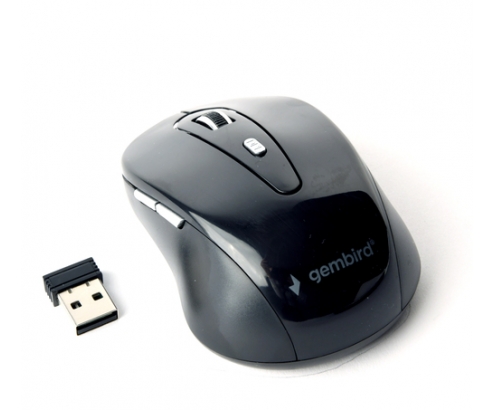 Gembird MUSW-6B-01 ratón mano derecha RF inalámbrico Í“ptico 1600 DPI