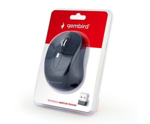 Gembird MUSW-6B-01 ratón mano derecha RF inalámbrico Í“ptico 1600 DPI