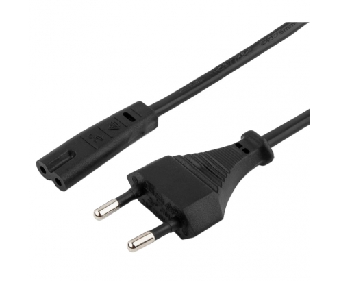 Gembird PC-184/2 cable de alimentación Negro 1,8 m Enchufe tipo C C8 acoplador