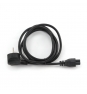 Gembird PC-186-ML12-3M cable de transmisión Negro CEE7/7 C5 acoplador