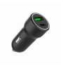 Gembird TA-UC-A2PDQC20-CAR-01 cargador de dispositivo móvil Universal Negro Encendedor de cigarrillos Carga rápida Auto