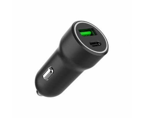 Gembird TA-UC-A2PDQC20-CAR-01 cargador de dispositivo móvil Universal Negro Encendedor de cigarrillos Carga rápida Auto